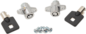 Replacement Saddlebag Lock Kit Silver