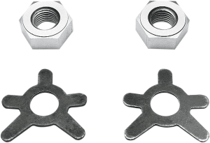 Brake Shaft Nut And Lock Kit Silver, 1, nordicamoto.ro