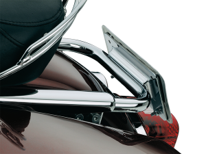 Laydown License Plate Holder Chrome, 2, nordicamoto.ro