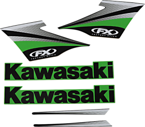 Replacement Oem Tank/shroud Graphics Black, Green, 3, nordicamoto.ro