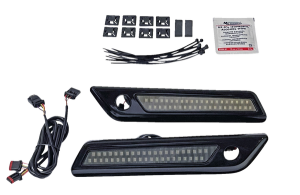 Saddlebag Latch Dual Color Accent Lights Amber, Red, 1, nordicamoto.ro