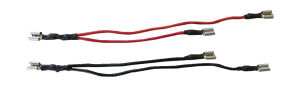 Power-ground Y-jack Black, Red 