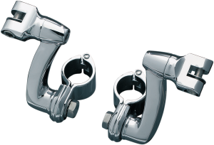 Longhorn Offset Footpeg Mounts Chrome, Polished, 2, nordicamoto.ro