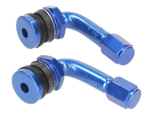 Tire Valve Set 90° Blue, 2, nordicamoto.ro