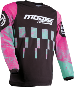 Tricou MOOSE RACING Qualifier Black/Pink