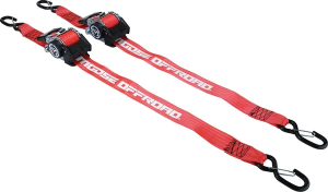 Retractable Ratcheting Straps Red, 1, nordicamoto.ro