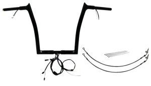 Plug & Play Ez Install 1-1/4(r) Pointed Top Handlebar Kit Black, 1, nordicamoto.ro