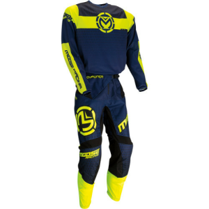 Pantaloni Moose Racing Qualifier Pants Blue/Dark Blue/Fluorescent Yellow/Navy/Yellow