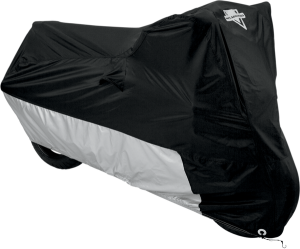 Deluxe All-season Motorcycle Cover Black, Silver L +, 1, nordicamoto.ro