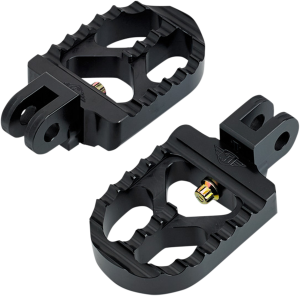 Serrated Footpegs Black Short, 1, nordicamoto.ro