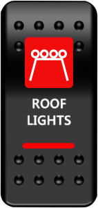 Rocker Switch Black, Red, White 