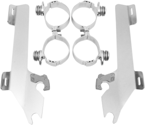 Fats/slim Windshield Trigger-lock Complete Mount Kit Polished, 1, nordicamoto.ro