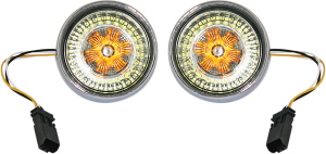 Probeam® Ringz Bullet Bezel Led Turn Signal Chrome, 1, nordicamoto.ro
