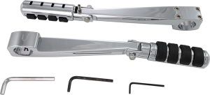 Highway Pegs With Frame Mounts Silver, 2, nordicamoto.ro