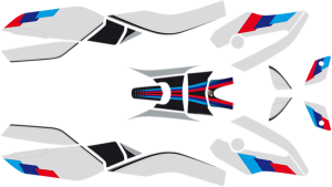 Decal Kit Black, Blue, Red 