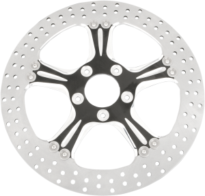 Two-piece Brake Rotor Black, Silver, Matte
