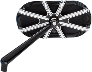Caged Series Mirror Chrome, Anodized Black