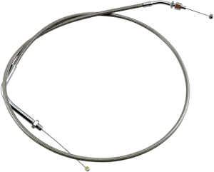 Armor Coat Stainless Steel Throttle/idle Cable For Cruisers Silver