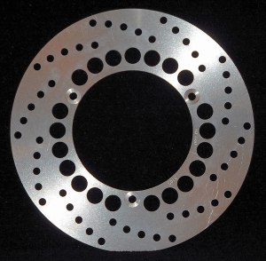 Round D-series Scooter Brake Rotor Silver, Stainless Steel, Zinc, 1, nordicamoto.ro