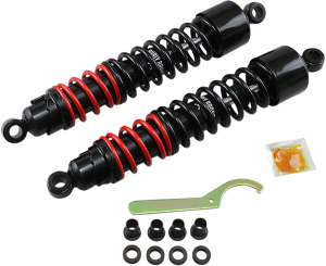 Stiletto Shocks Black, Red, 3, nordicamoto.ro