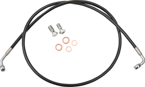 Black Braided Brake Line Kit Black 38 cm - 43 cm (15' - 17'), 1, nordicamoto.ro