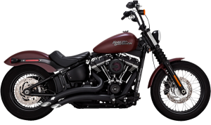 Big Radius Exhaust System Black, Mild Steel, 4, nordicamoto.ro