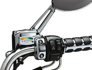 Led Battery Gauge Chrome