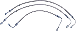 Stock Length Front Brake Line Kit Silver