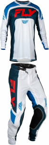 Combo Echipament Mx/Enduro Fly Lite BOA Rosu/Alb/Albastru
