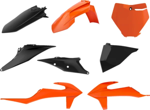 Set de carenaje pentru KTM, negru și portocaliu 