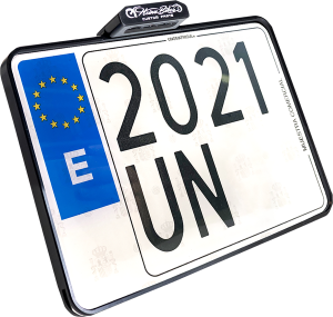License Plate With Taillight Black