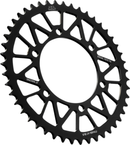 JT SPROCKETS Pinion spate din aluminiu Racelite, negru, 1, nordicamoto.ro