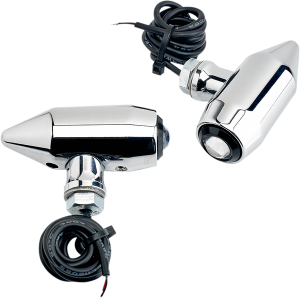 Vega Led Center Mount Turn Signals/marker Lights Chrome, 1, nordicamoto.ro