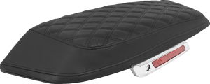 Lattice Stitched Saddlebag Lid Covers Black, 1, nordicamoto.ro