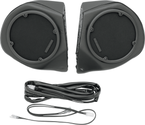 Rear Speaker Pods Black, Vinyl, 1, nordicamoto.ro