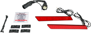 Dual Color Led Saddlebag Latch Lightz Amber, Red, 2, nordicamoto.ro