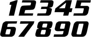 One Series Numbers Black, 1, nordicamoto.ro