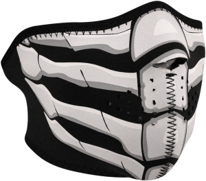 Half Mask Bonebreath Glow Black, 1, nordicamoto.ro