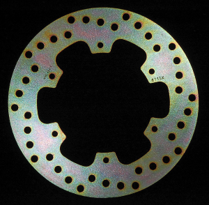 Round D-series Fixed Offroad Brake Rotor Gold, Zinc