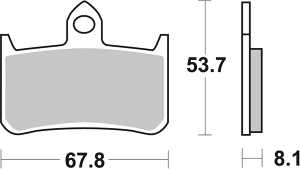 Hs Street Excel Sintered Front Brake Pads, 1, nordicamoto.ro