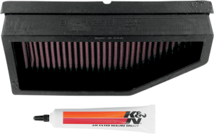 High-flow Air Filter Black, Red, 1, nordicamoto.ro