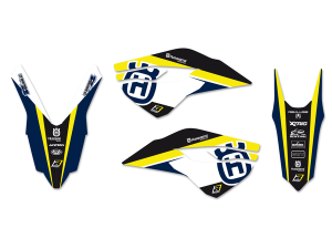 Dream 4 Graphics Kit Black, Blue, White, Yellow
