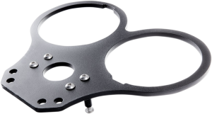 Flat Gauge Cluster Mounting Bracket Black, Anodized