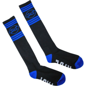 Sosete S&S Knee High Black/Blue