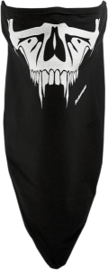 Stretch Skull Half-face Mask Black