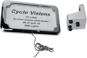 In-close License Plate Holder Chrome, 2, nordicamoto.ro
