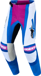 Pantaloni Alpinestars Techstar Maven Alb/Albastru/Mov, nordicamoto.ro