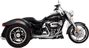 Twin Slash Slip-on Mufflers Chrome 