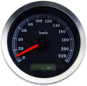 4” Programmable Electronic Speedometer Black, 1, nordicamoto.ro