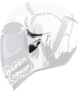Airform Helmet Side Plates Black, White , nordicamoto.ro
